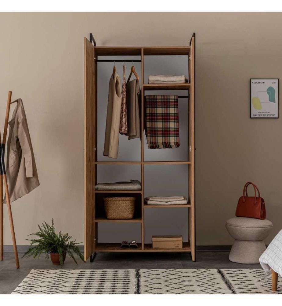 Armoire, pin atlantique, panneau de particules mélaminé
