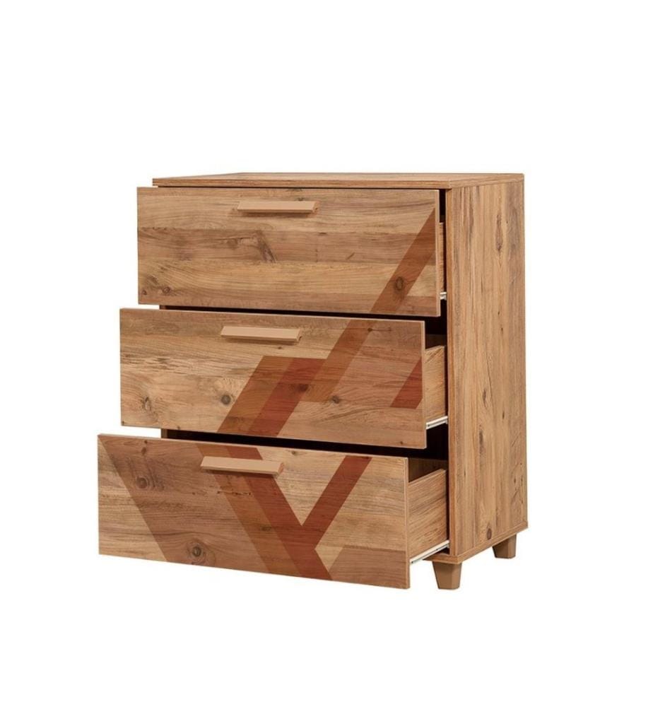 Commode, pin atlantique, panneau de particules mélaminé