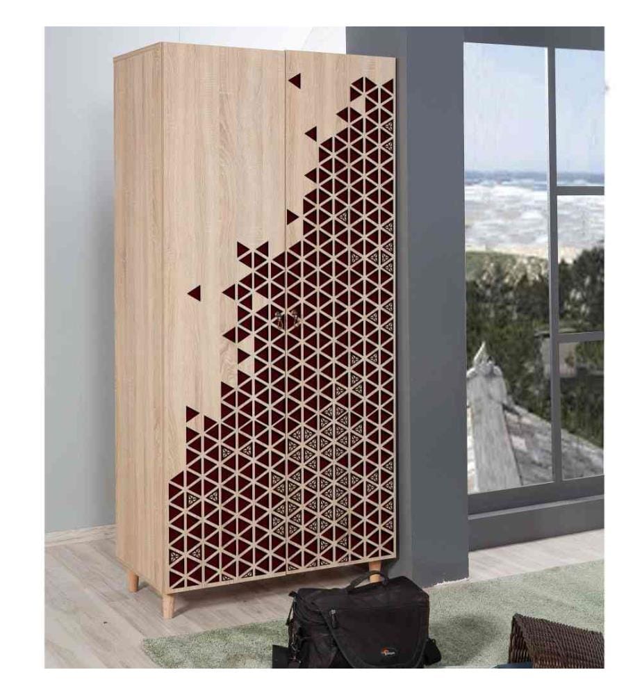 Armoire, chêne Sonoma, panneau de particules mélaminé