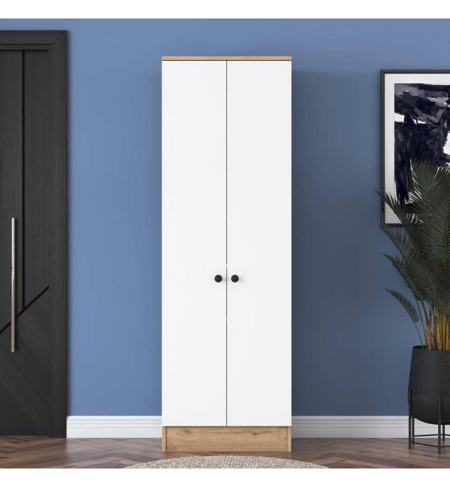 Armoire, noyer blanc, panneau de particules mélaminé