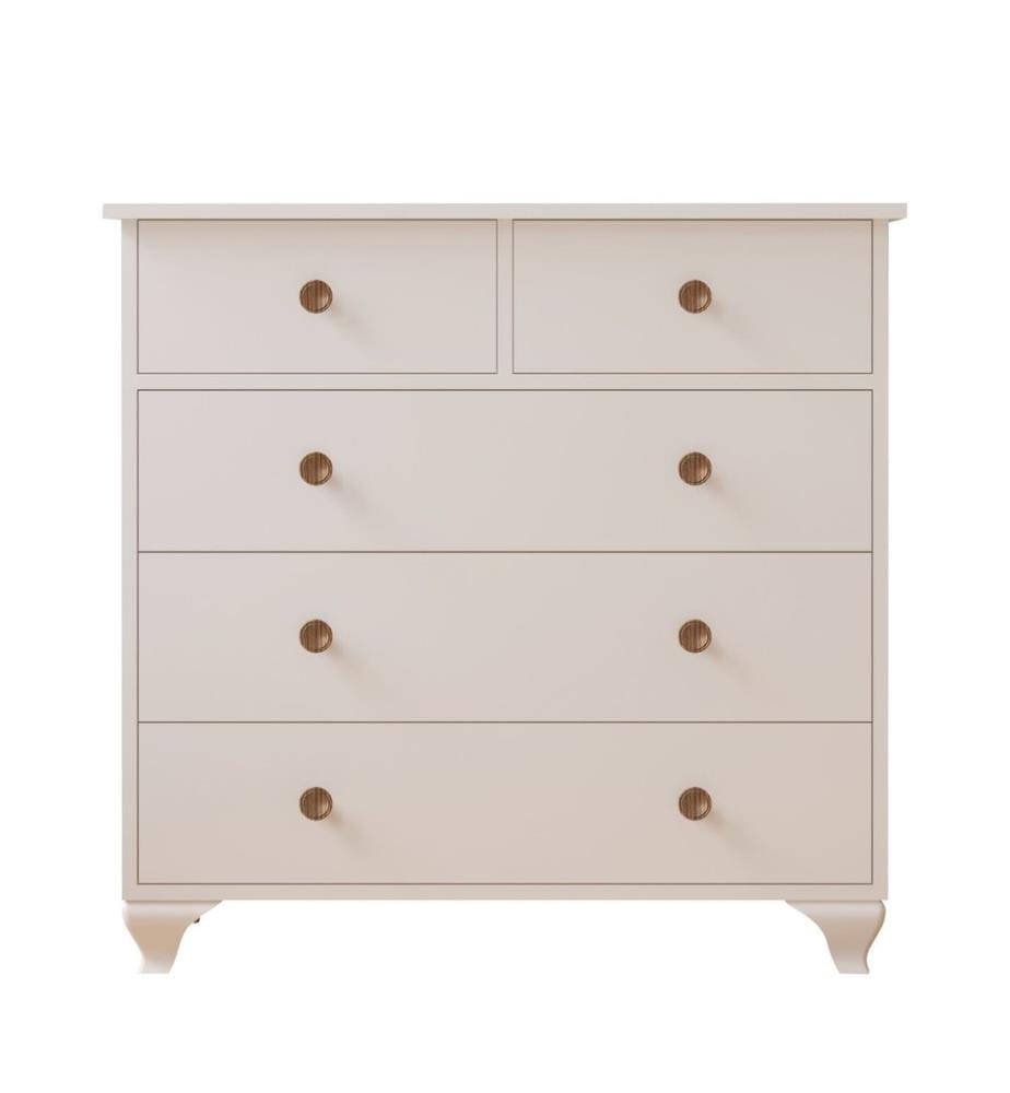 Dresser, Matte White, 100% MELAMINE COATED E1 QUALITY CHIPBOARD