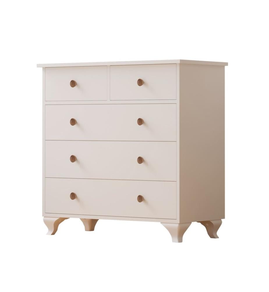 Dresser, Matte White, 100% MELAMINE COATED E1 QUALITY CHIPBOARD