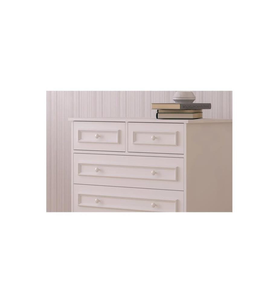 Dresser, Matte White, 100% MELAMINE COATED E1 QUALITY CHIPBOARD