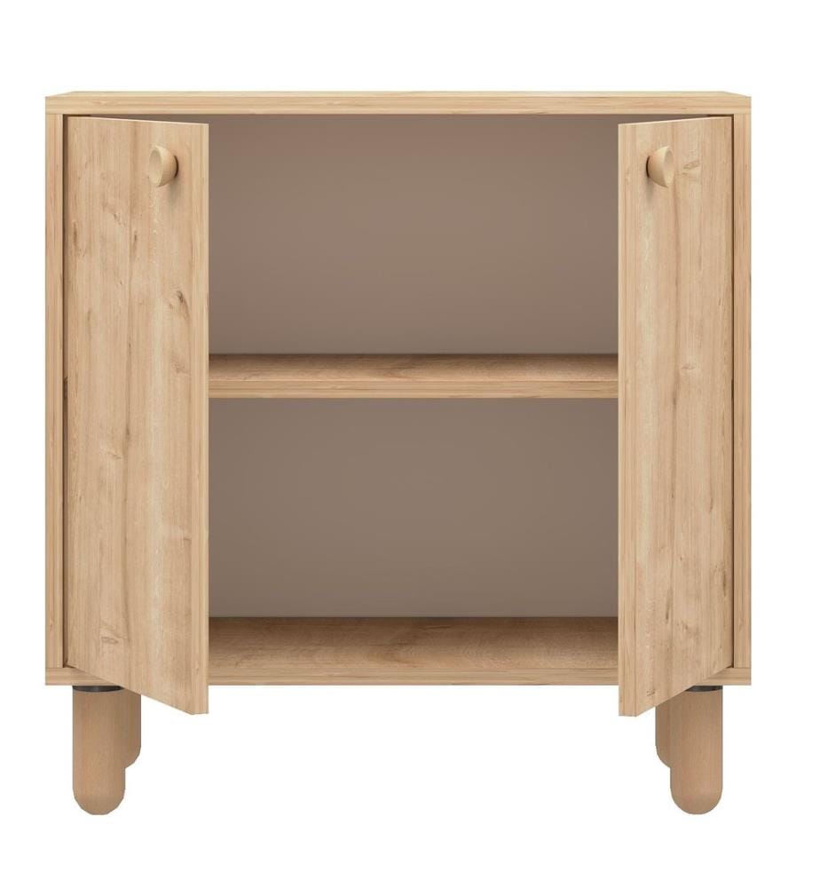 Mehrzweckschrank, Saphir-Eiche, 100 % melaminbeschichtete Spanplatte