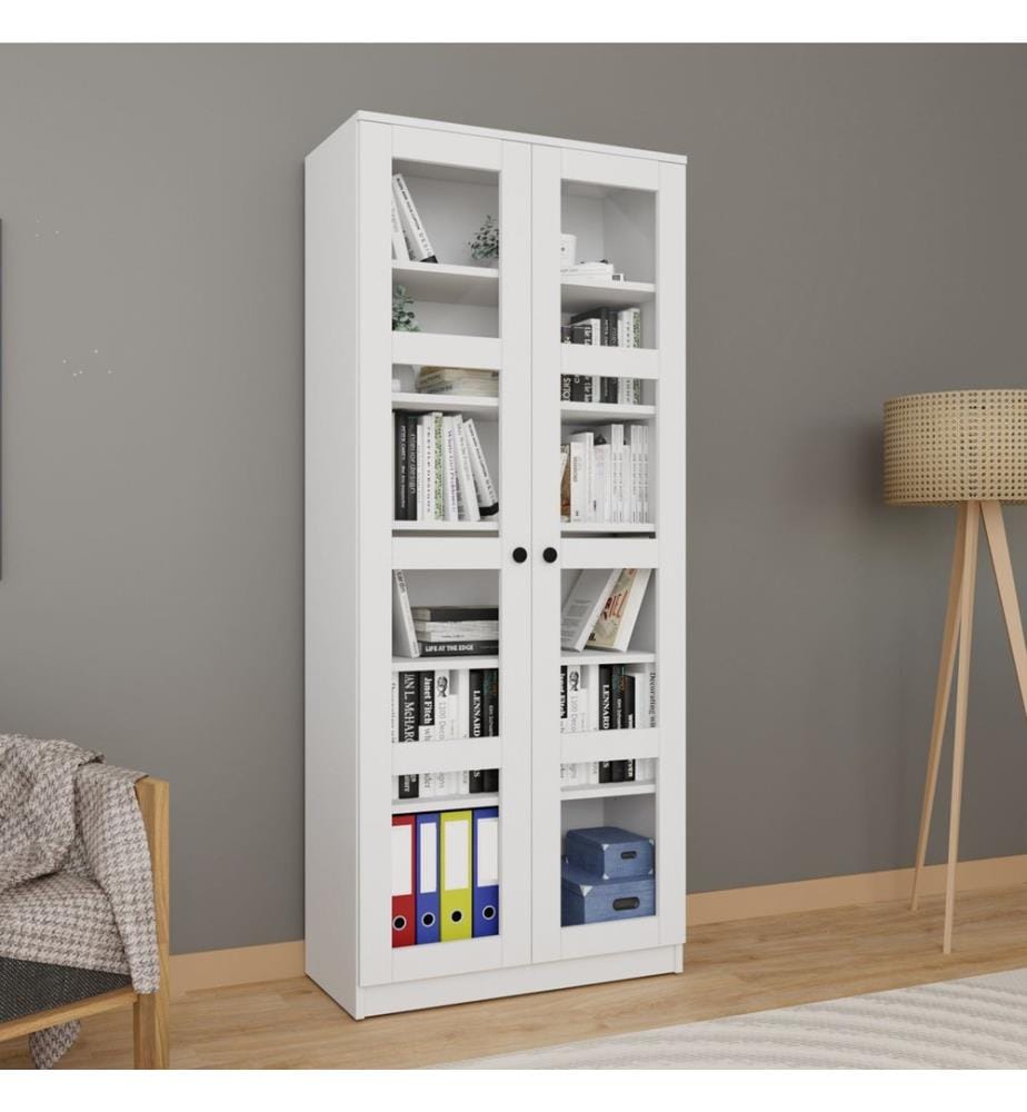 Mehrzweckschrank, weiss, 100 % melaminbeschichtete Spanplatte