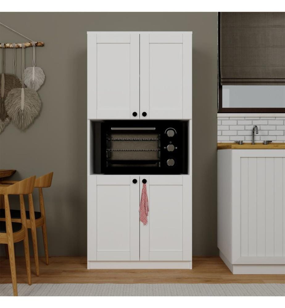 Mehrzweckschrank, weiss, 100 % melaminbeschichtete Spanplatte
