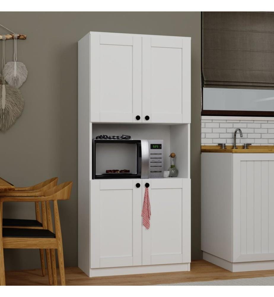 Mehrzweckschrank, weiss, 100 % melaminbeschichtete Spanplatte