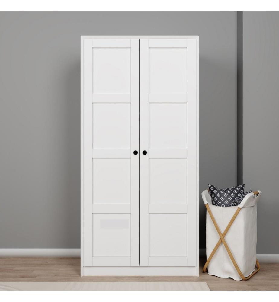 Armoire multi-usages, blanc, 100 % panneau de particules mélaminé