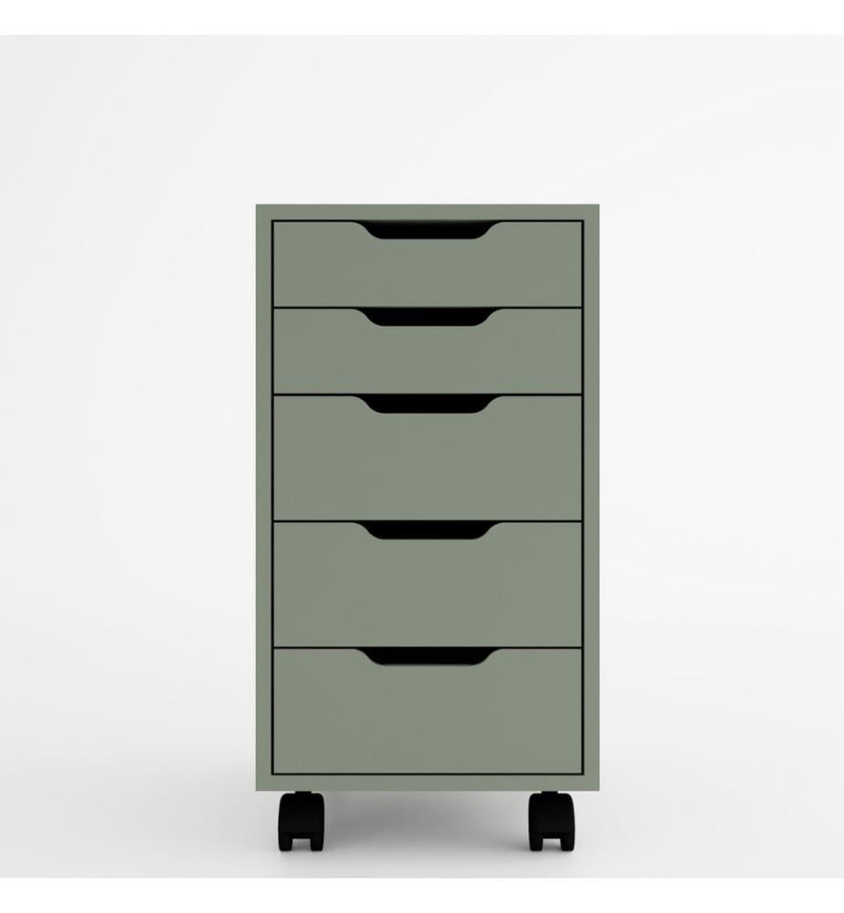 Mehrzweckschrank, Grün, 100 % melaminbeschichtete Spanplatte
