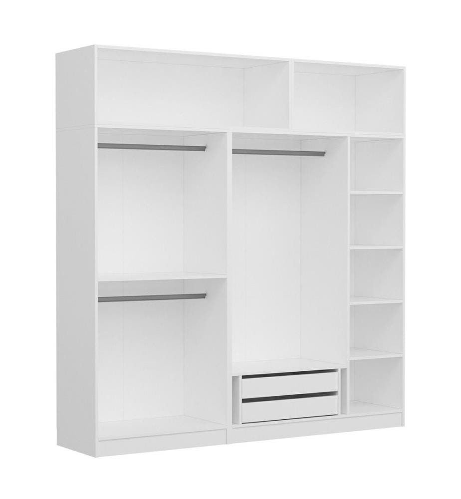 Armoire, blanc, panneau de particules mélaminé