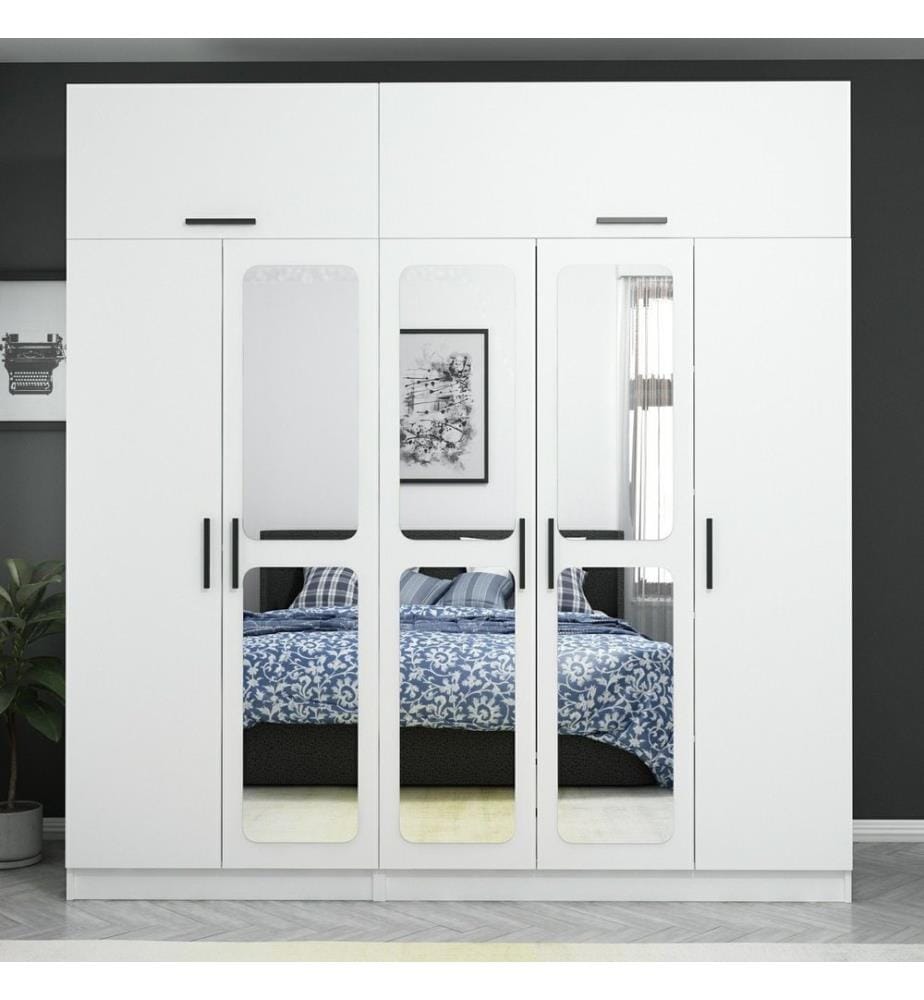 Armoire, blanc, panneau de particules mélaminé