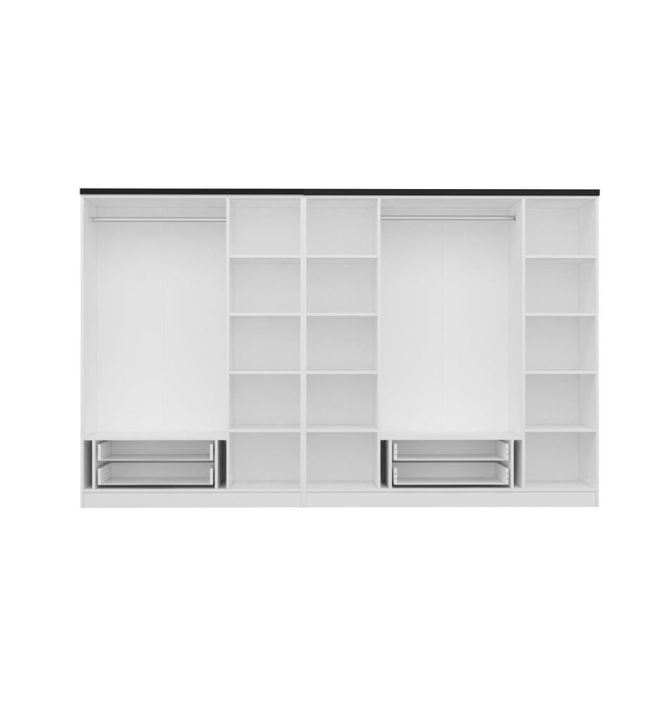 Armoire, blanc, panneau de particules mélaminé