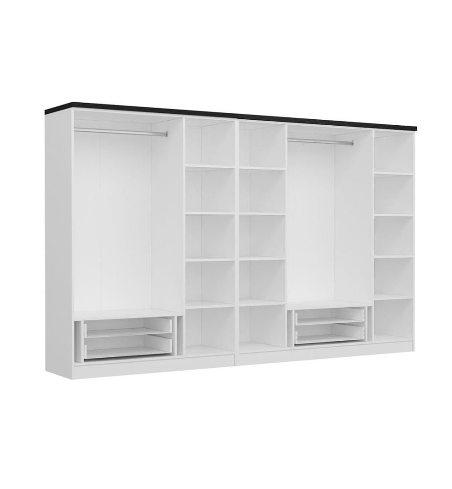 Armoire, blanc, panneau de particules mélaminé