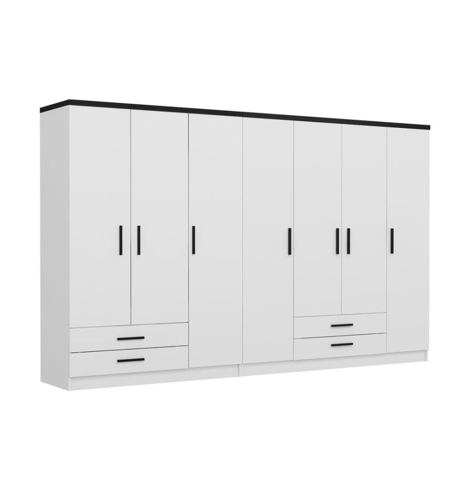 Armoire, blanc, panneau de particules mélaminé