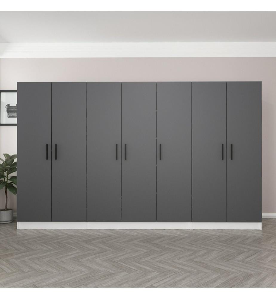 Armoire, anthracite, panneau de particules mélaminé