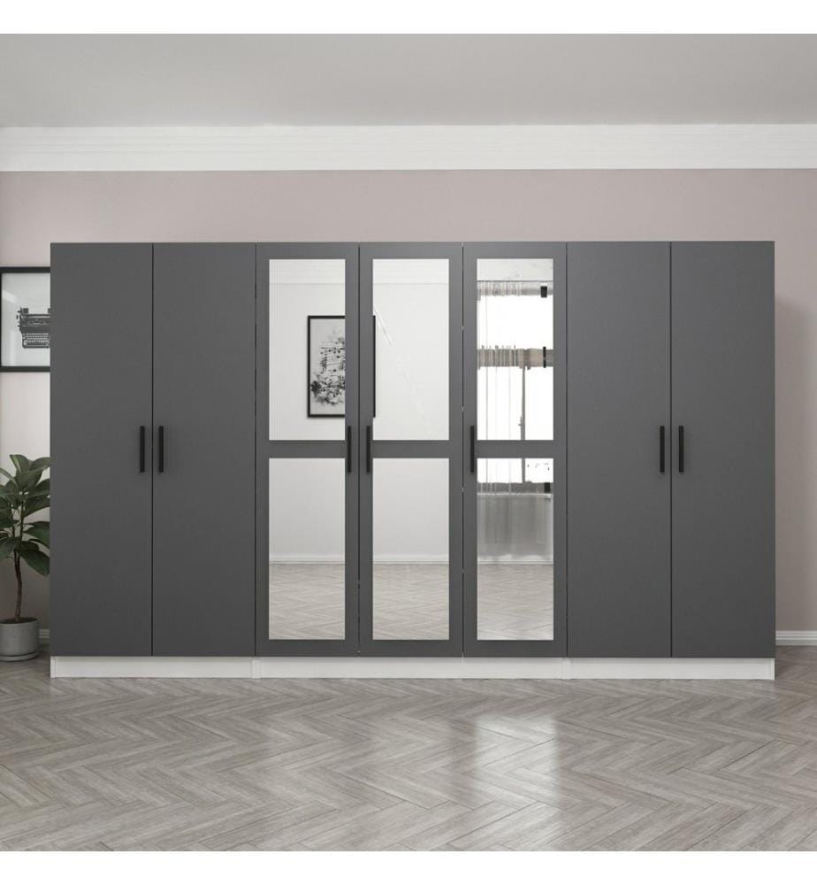 Armoire, anthracite, panneau de particules revêtu de mélamine