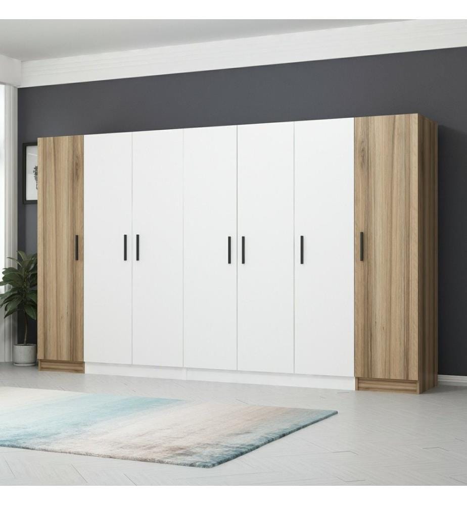 Armoire, noyer, 100 % panneau de particules mélaminé