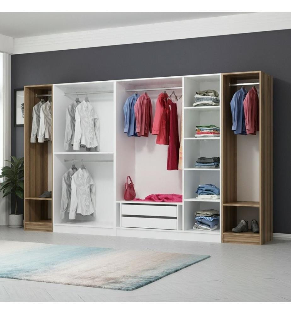 Armoire, noyer, 100 % panneau de particules mélaminé