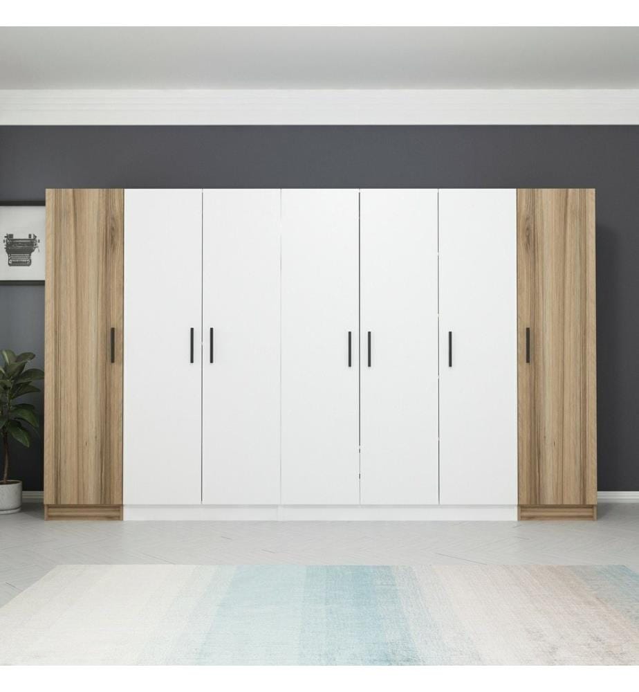 Armoire, noyer, 100 % panneau de particules mélaminé