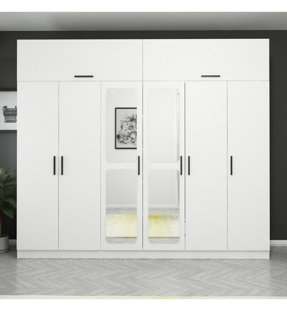 Armoire, blanc, 100 % panneau de particules mélaminé