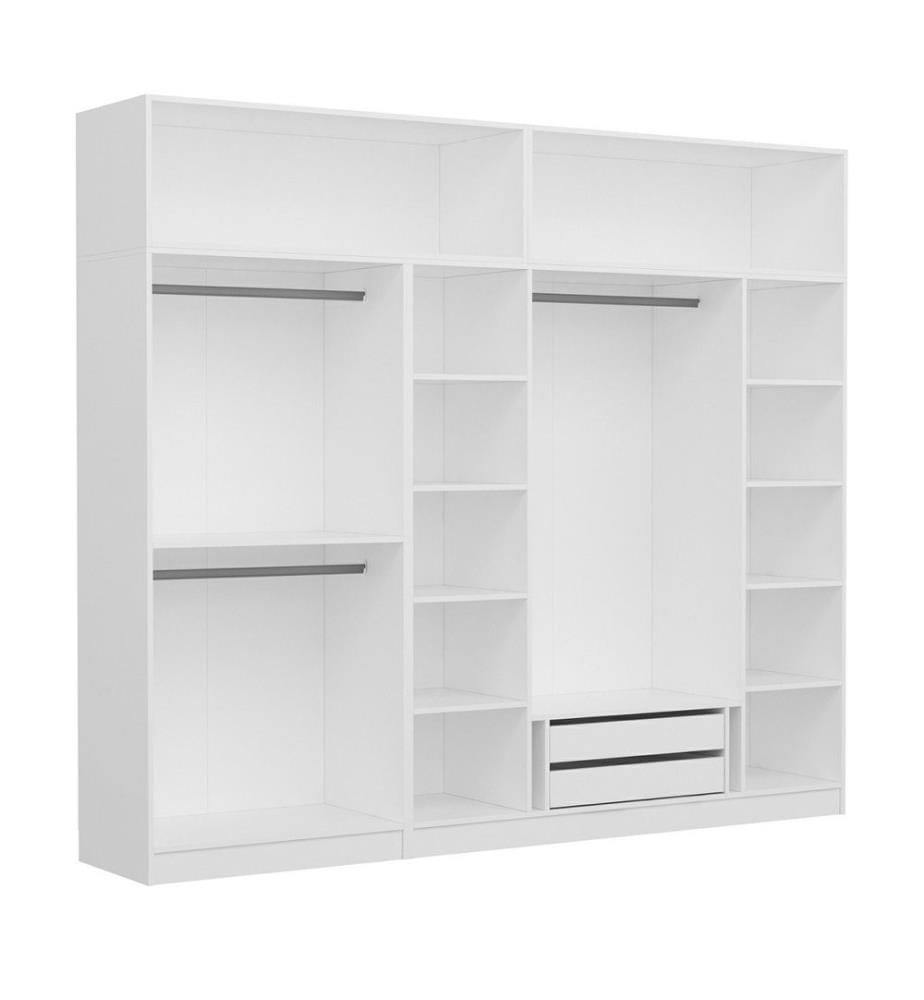 Armoire, blanc, 100 % panneau de particules mélaminé