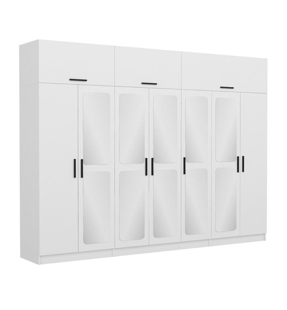 Armoire, blanc, 100 % panneau de particules mélaminé