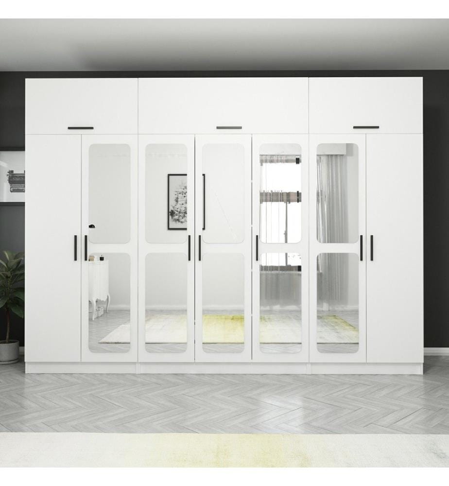 Armoire, blanc, 100 % panneau de particules mélaminé