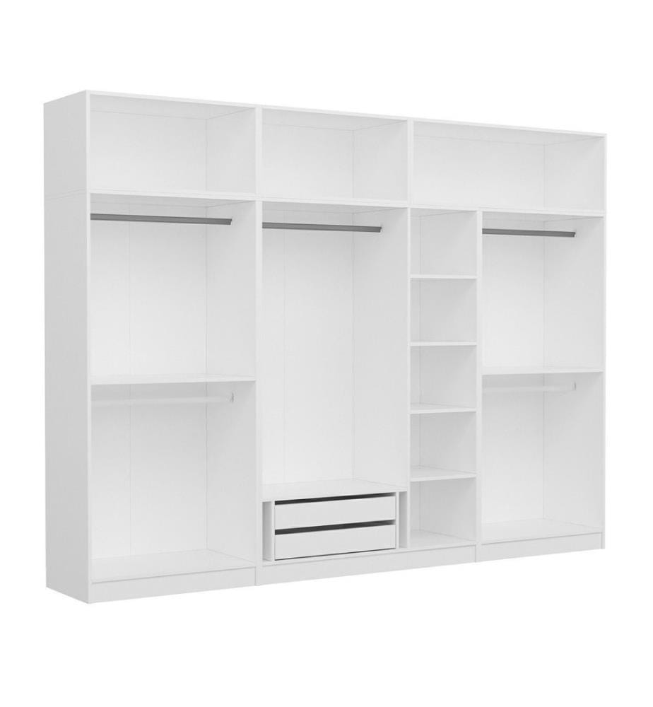 Armoire, blanc, 100 % panneau de particules mélaminé