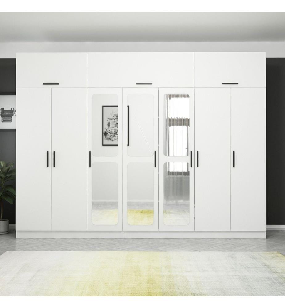 Armoire, blanc, 100 % panneau de particules mélaminé