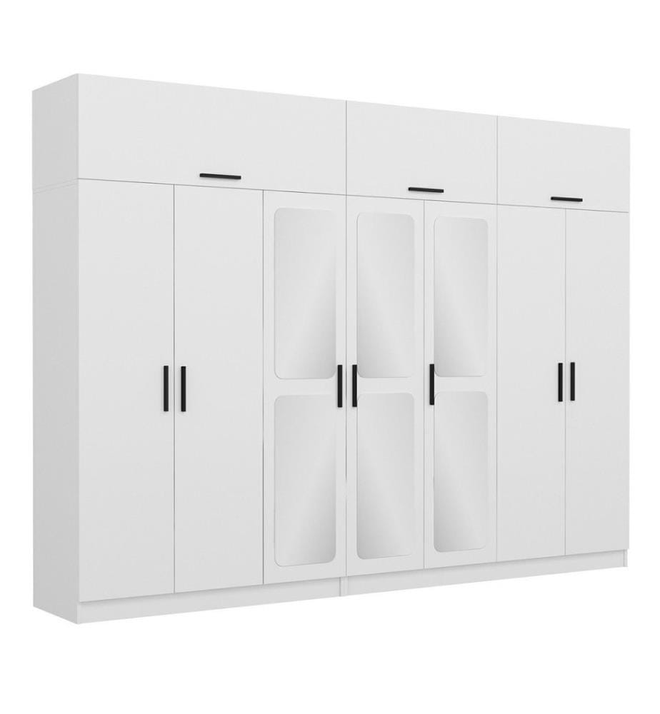 Armoire, blanc, 100 % panneau de particules mélaminé