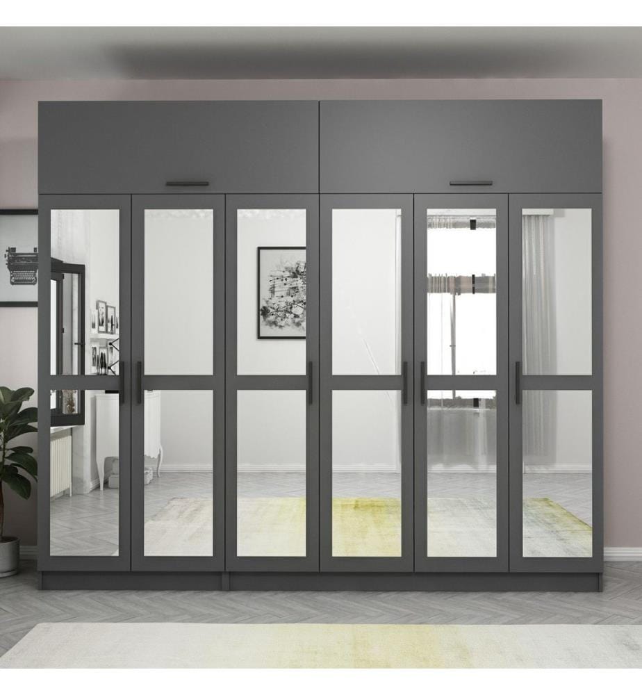Armoire, anthracite, 100 % panneau de particules mélaminé