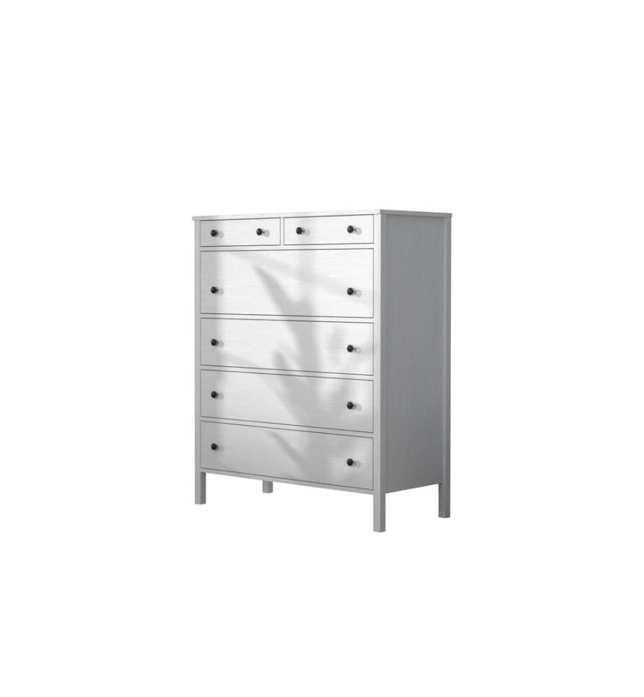 Commode, bois, blanc, 100 % panneau de particules mélaminé