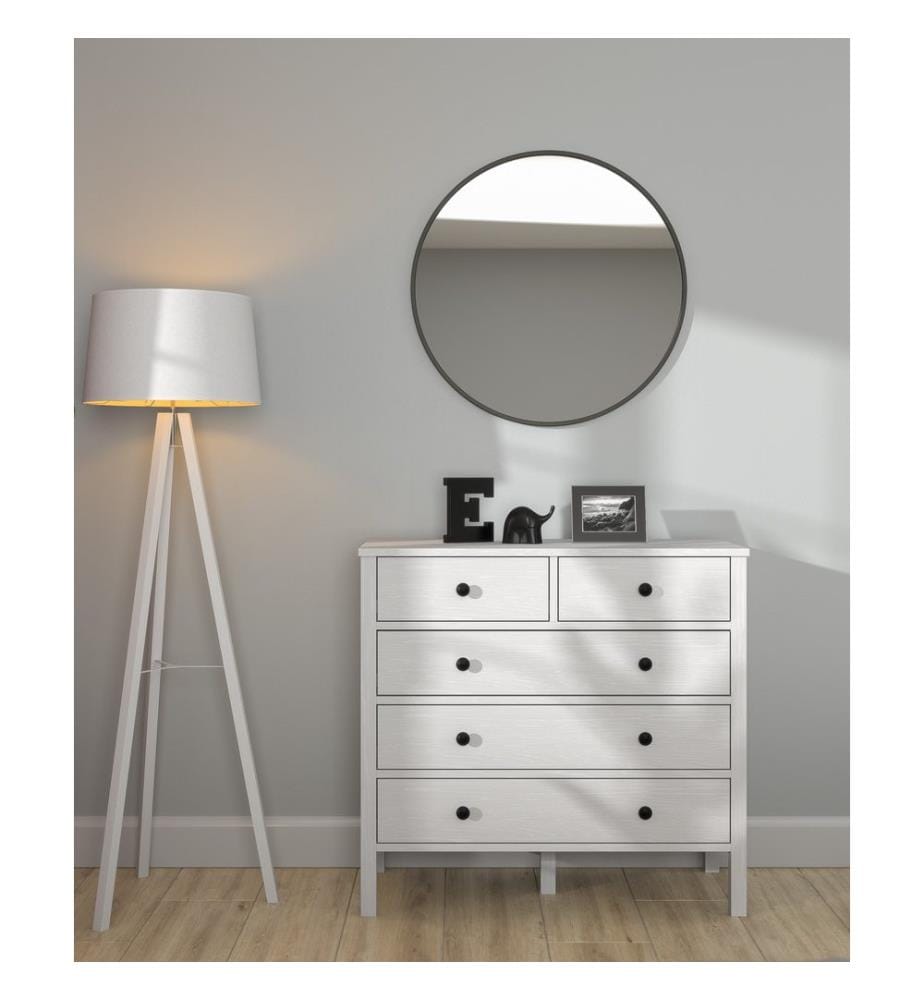 Commode, bois, blanc, 100 % panneau de particules mélaminé