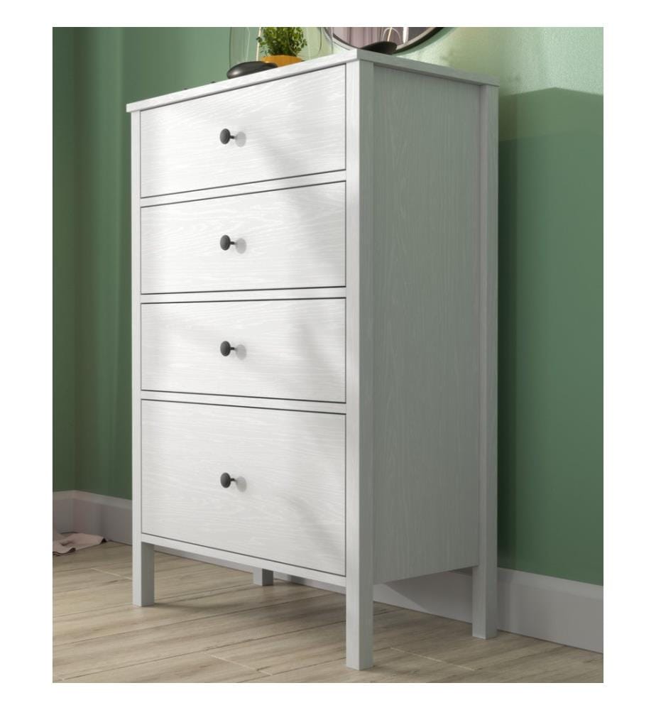 Kommode, Holz, Weiss, 100 % melaminbeschichtete Spanplatte