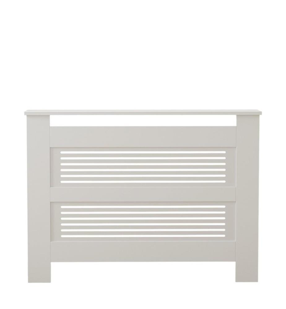 Habillage de radiateur, blanc, 100 % panneau de particules mélaminé