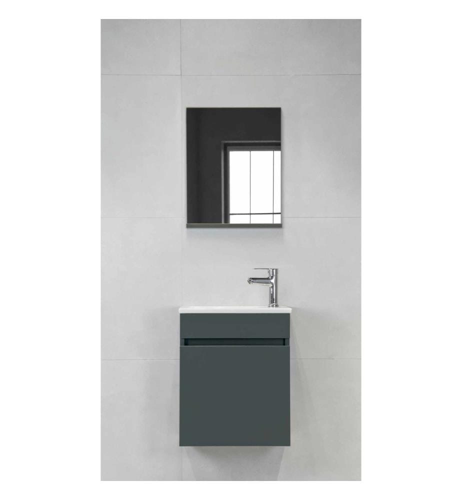 Badezimmerschrank, Anthrazit, 100 % MDF