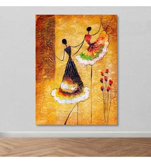 Dekoratives Leinwandbild, mehrfarbig, 100 % LEINWAND, Rahmen: 100 % HOLZ