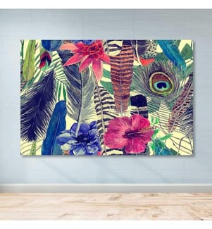 Dekoratives Leinwandbild, mehrfarbig, 100 % LEINWAND, Rahmen: 100 % HOLZ