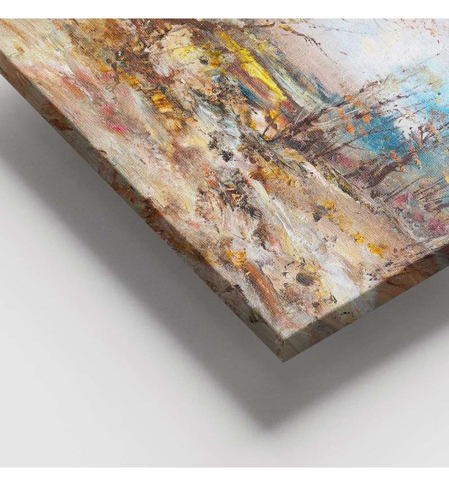 Dekoratives Leinwandbild, mehrfarbig, 100 % LEINWAND, Rahmen: 100 % HOLZ