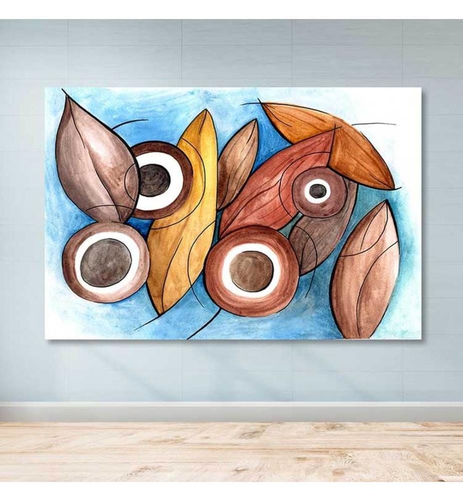 Dekoratives Leinwandbild, mehrfarbig, 100 % LEINWAND, Rahmen: 100 % HOLZ