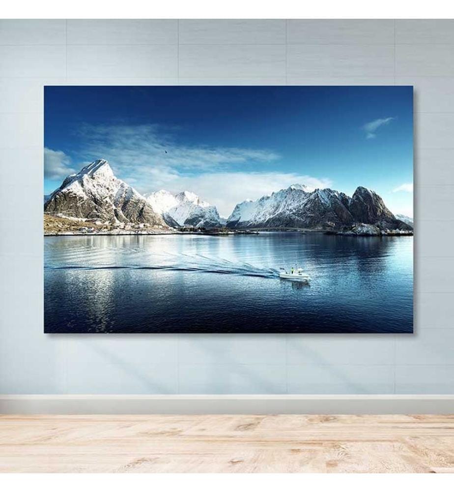 Dekoratives Leinwandbild, mehrfarbig, 100 % LEINWAND, Rahmen: 100 % HOLZ