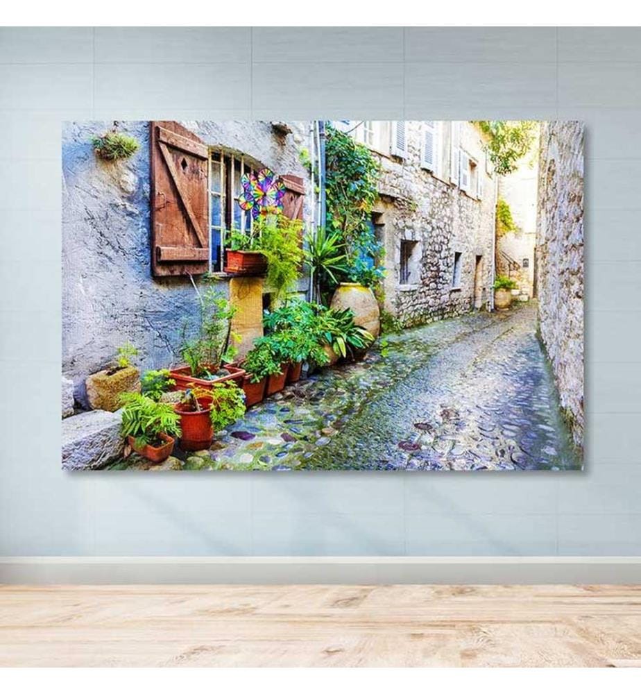 Dekoratives Leinwandbild, mehrfarbig, 100 % LEINWAND, Rahmen: 100 % HOLZ