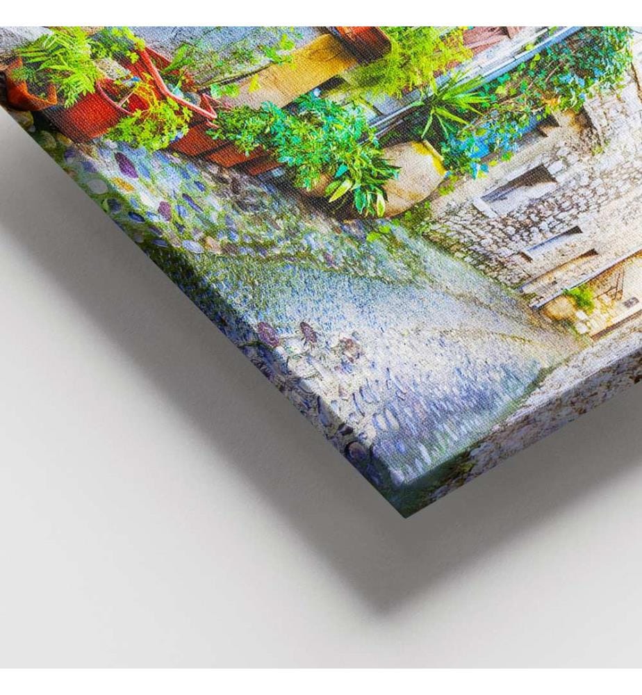 Dekoratives Leinwandbild, mehrfarbig, 100 % LEINWAND, Rahmen: 100 % HOLZ