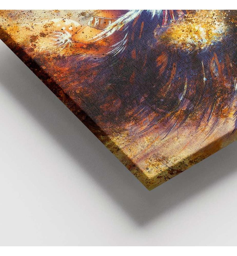 Dekoratives Leinwandbild, mehrfarbig, 100 % LEINWAND, Rahmen: 100 % HOLZ