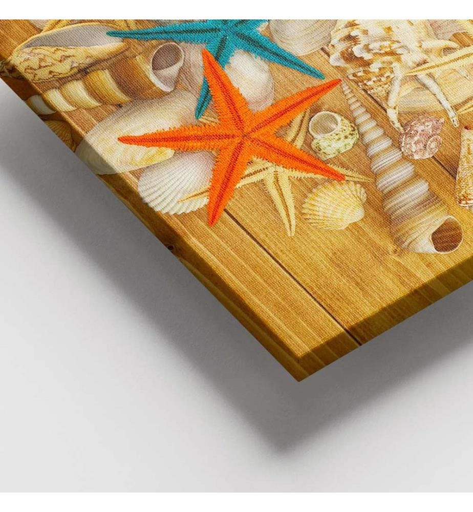 Dekoratives Leinwandbild, mehrfarbig, 100 % LEINWAND, Rahmen: 100 % HOLZ