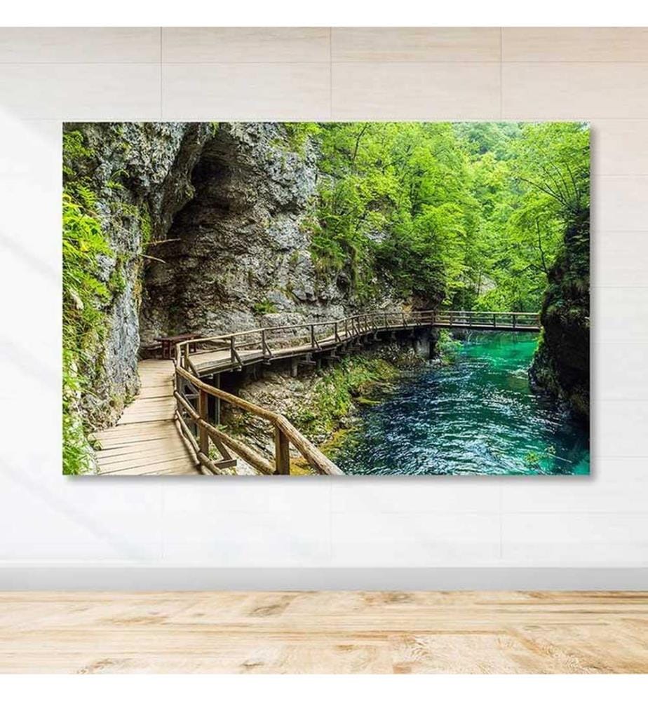 Dekoratives Leinwandbild, mehrfarbig, 100 % LEINWAND, Rahmen: 100 % HOLZ