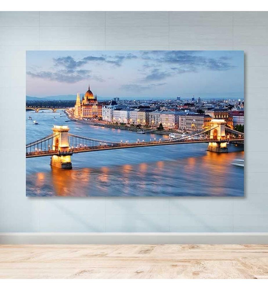 Dekoratives Leinwandbild, mehrfarbig, 100 % LEINWAND, Rahmen: 100 % HOLZ