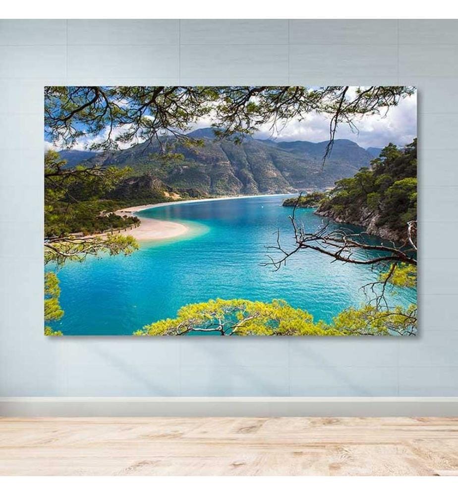 Dekoratives Leinwandbild, mehrfarbig, 100 % LEINWAND, Rahmen: 100 % HOLZ