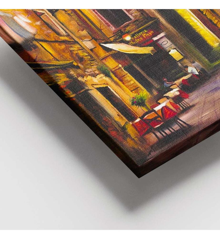 Dekoratives Leinwandbild, mehrfarbig, 100 % LEINWAND, Rahmen: 100 % HOLZ