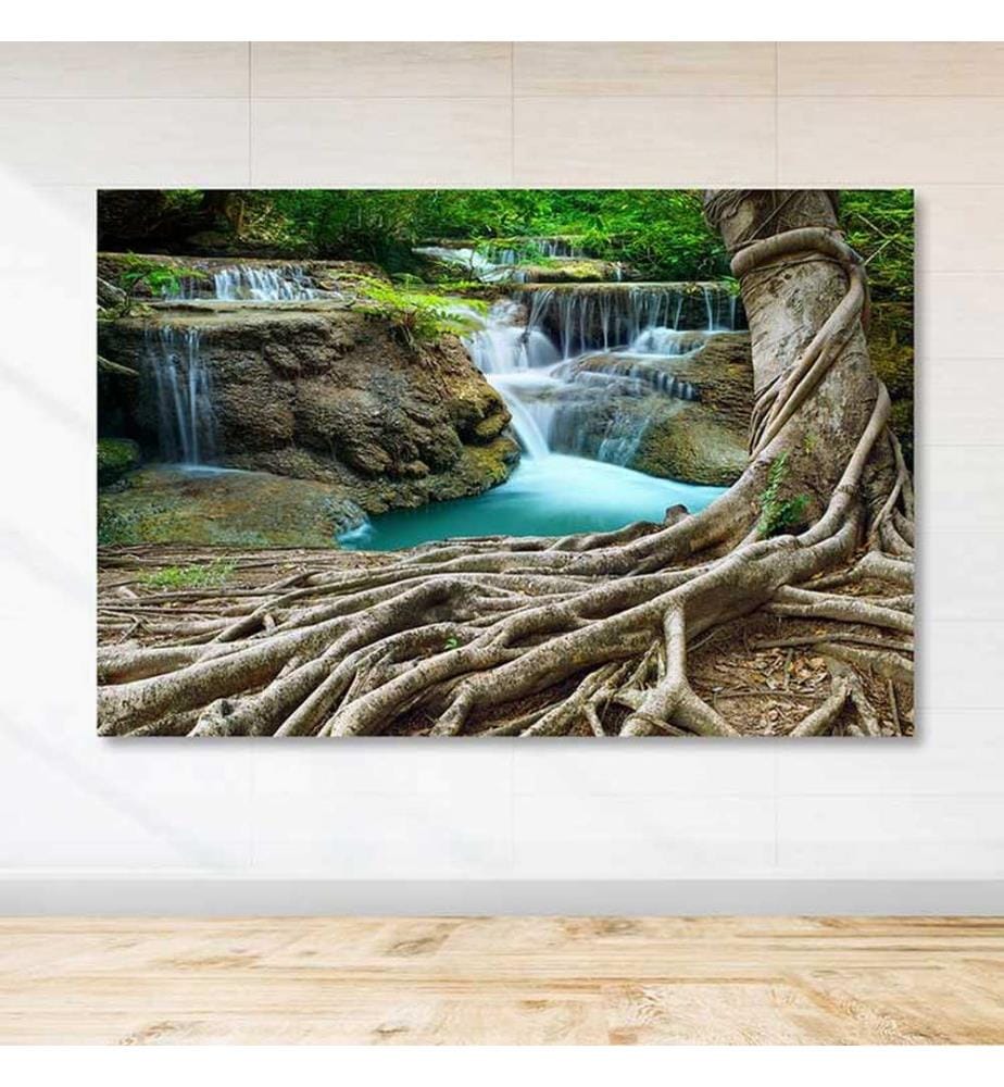 Dekoratives Leinwandbild, mehrfarbig, 100 % LEINWAND, Rahmen: 100 % HOLZ